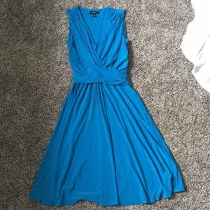 Blue Chaps Dress